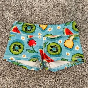 Fleo shorts fruit spandex shorts size medium